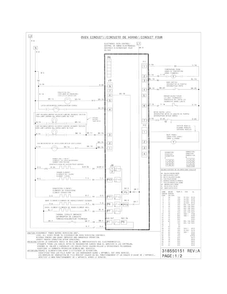 Wiring Diagram Diagram and Parts List for FGES3065KFG  Frigidaire Range