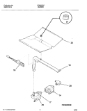 BURNER Diagram and Parts List for FGB500CESH  Frigidaire Wall Oven