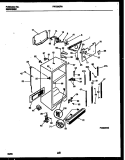CABINET PARTS Diagram and Parts List for FRT22QRAD0  Frigidaire Refrigerator