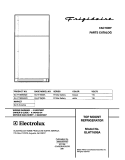 COVER Diagram and Parts List for GLHT180SAW0  Frigidaire Refrigerator