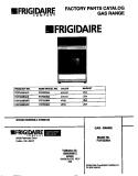 COVER Diagram and Parts List for FGF333BAWE  Frigidaire Range