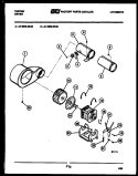 MOTOR AND BLOWER PARTS Diagram and Parts List for 47-2828-23-02  Tappan Dryer