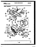 CONTROL, DRUM AND BLOWER PARTS Diagram and Parts List for WL24F2WYMC  Gibson Washer