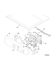 Controls Diagram and Parts List for EIMED60LT3  Electrolux Dryer