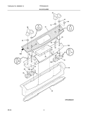 BACKGUARD Diagram and Parts List for FFED3025LSA  Frigidaire Wall Oven