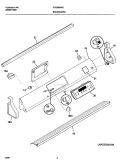 BACKGUARD Diagram and Parts List for FCS388WGCC  Frigidaire Range