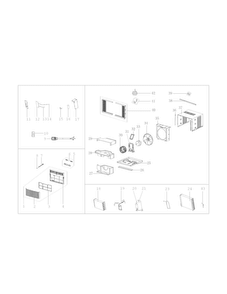Recommended Spare Parts Diagram and Parts List for 25370121015  Kenmore Air Conditioner