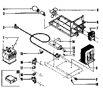 Power Control Diagram and Parts List for 56-4877  Tappan Microwave