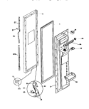 FREEZER DOOR Diagram and Parts List for F45XH24BB0  Frigidaire Refrigerator
