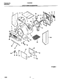 UPPER CABINET / DRUM / HEATER Diagram and Parts List for FLSG72GCS1  Frigidaire Washer Dryer Combo