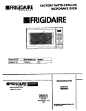 COVER Diagram and Parts List for FMS083E1S0  Frigidaire Microwave