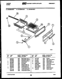 BROILER DRAWER PARTS Diagram and Parts List for 30-3649-23-01  Tappan Range