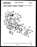 CABINET AND COMPONENT PARTS Diagram and Parts List for DE650KDW4  Frigidaire Dryer