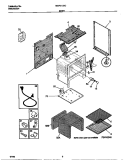 BODY Diagram and Parts List for MGF313SCWC  Frigidaire Range