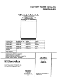 COVER Diagram and Parts List for GSB5712BC1  Frigidaire Dishwasher