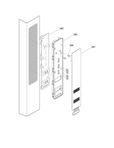 Controls Diagram and Parts List for MSBH30V7LS4  Uni Refrigerator