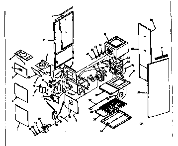 Part Location Diagram of 69396 Frigidaire Flue box