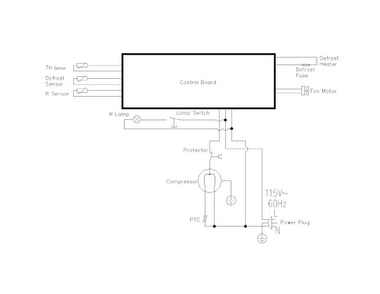 Wiring Diagram Diagram and Parts List for FFTR1222QM0  Frigidaire Refrigerator