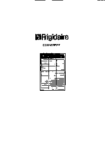 Front Cover Diagram and Parts List for MR50N1  Frigidaire Dehumidifier