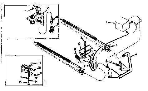 Burner & manifold assembly Diagram and Parts List for 867765832  Frigidaire Furnace