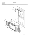 WINDOW MOUNTING PARTS Diagram and Parts List for FAL135M1A1  Frigidaire Air Conditioner