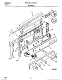 BACKGUARD Diagram and Parts List for WGF337CBSB  Frigidaire Range