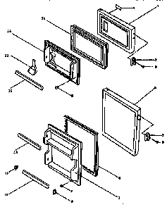Door Parts Diagram and Parts List for 5649932910  Kenmore Refrigerator