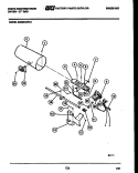 BURNER, IGNITER AND VALVE Diagram and Parts List for DG250KXD3  Frigidaire Dryer