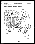 CABINET AND COMPONENT PARTS Diagram and Parts List for MDE216RBD0  Frigidaire Dryer