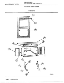 Room Air Conditioner Page 7 Diagram and Parts List for 5277C  Frigidaire Air Conditioner