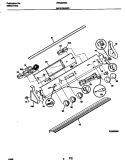BACKGUARD Diagram and Parts List for FES300WCDA  Frigidaire Range