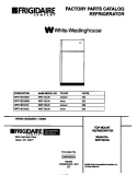 COVER Diagram and Parts List for WRT18CVAY2  Frigidaire Refrigerator