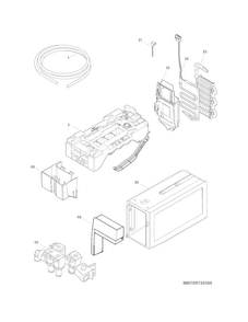 Fresh Food Ice Maker Diagram and Parts List for FPBC2277RF0  Frigidaire Refrigerator