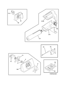 Controls Diagram and Parts List for FFSC2323LEA  Frigidaire Refrigerator