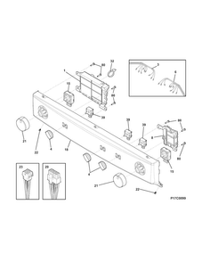 Part Location Diagram of 5304500523 Frigidaire HARNESS
