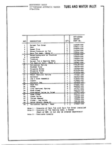 24` Portable/tubs And Water Inlet Page 2 Diagram and Parts List for 6506A  Frigidaire Washer