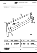 BACKGUARD Diagram and Parts List for 37-2538-23-01  Tappan Range