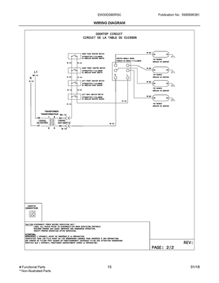Wiring Diagram Diagram and Parts List for EW30DS80RSC  Frigidaire Range