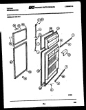 DOOR PARTS Diagram and Parts List for 95-1999-00-02  Tappan Refrigerator