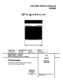 COVER Diagram and Parts List for FGF345BHWC  Frigidaire Range