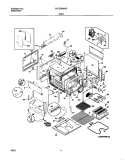 BODY Diagram and Parts List for GLES388ASD  Frigidaire Range