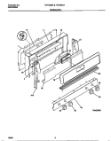 BACKGUARD Diagram and Parts List for FGF353CATE  Frigidaire Range