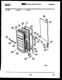 DOOR PARTS Diagram and Parts List for V16C  Frigidaire Freezer