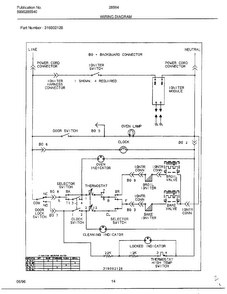 Wiring Diagram Diagram and Parts List for 285647D  Frigidaire Range