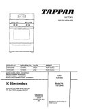 COVER Diagram and Parts List for TGF364ASE  Tappan Range