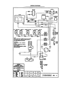 Wiring Diagram Diagram and Parts List for TGF645WFD5  Tappan Range