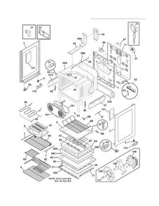 Body Diagram and Parts List for FPEF3081MFB  Frigidaire Range