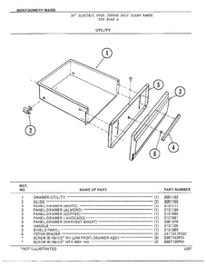 Part Location Diagram of 3131561 Frigidaire PANEL