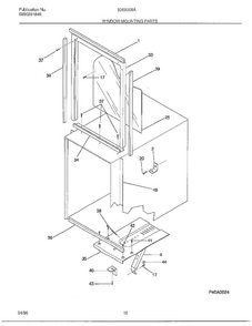 Window Mounting Parts Diagram and Parts List for 5069008A  Frigidaire Air Conditioner