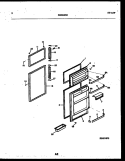 DOOR PARTS Diagram and Parts List for ATG150NCD1  Frigidaire Refrigerator